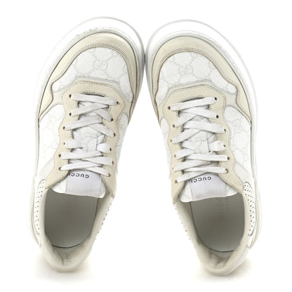 Gucci Calfskin GG Supreme Monogram Perforated Womens Platform 55mm Sneakers 37 Mystic White 2 of 8