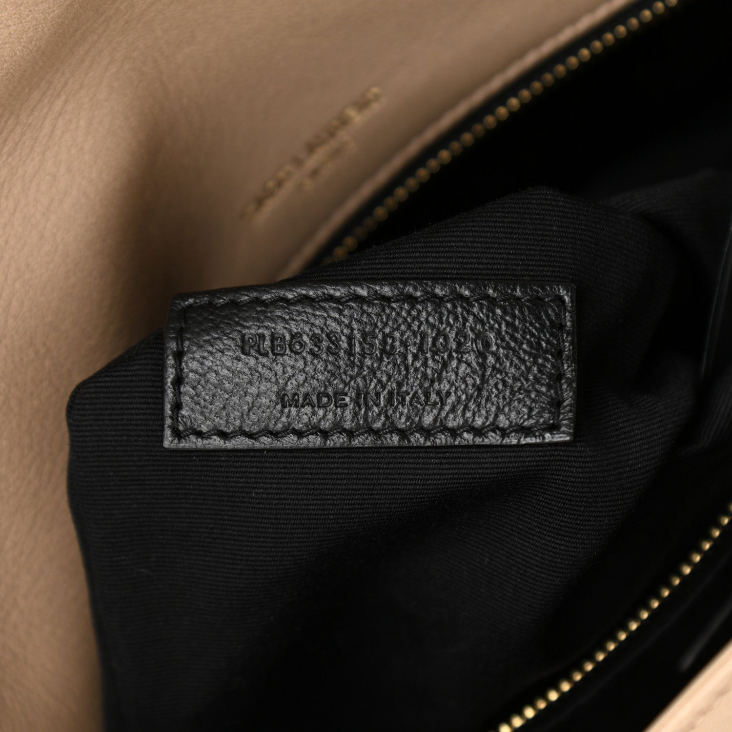Saint Laurent Lambskin Matelasse Monogram Medium Niki Chain Satchel Dark Beige 8 of 11