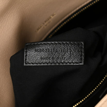 Saint Laurent Lambskin Matelasse Monogram Medium Niki Chain Satchel Dark Beige 8 of 11