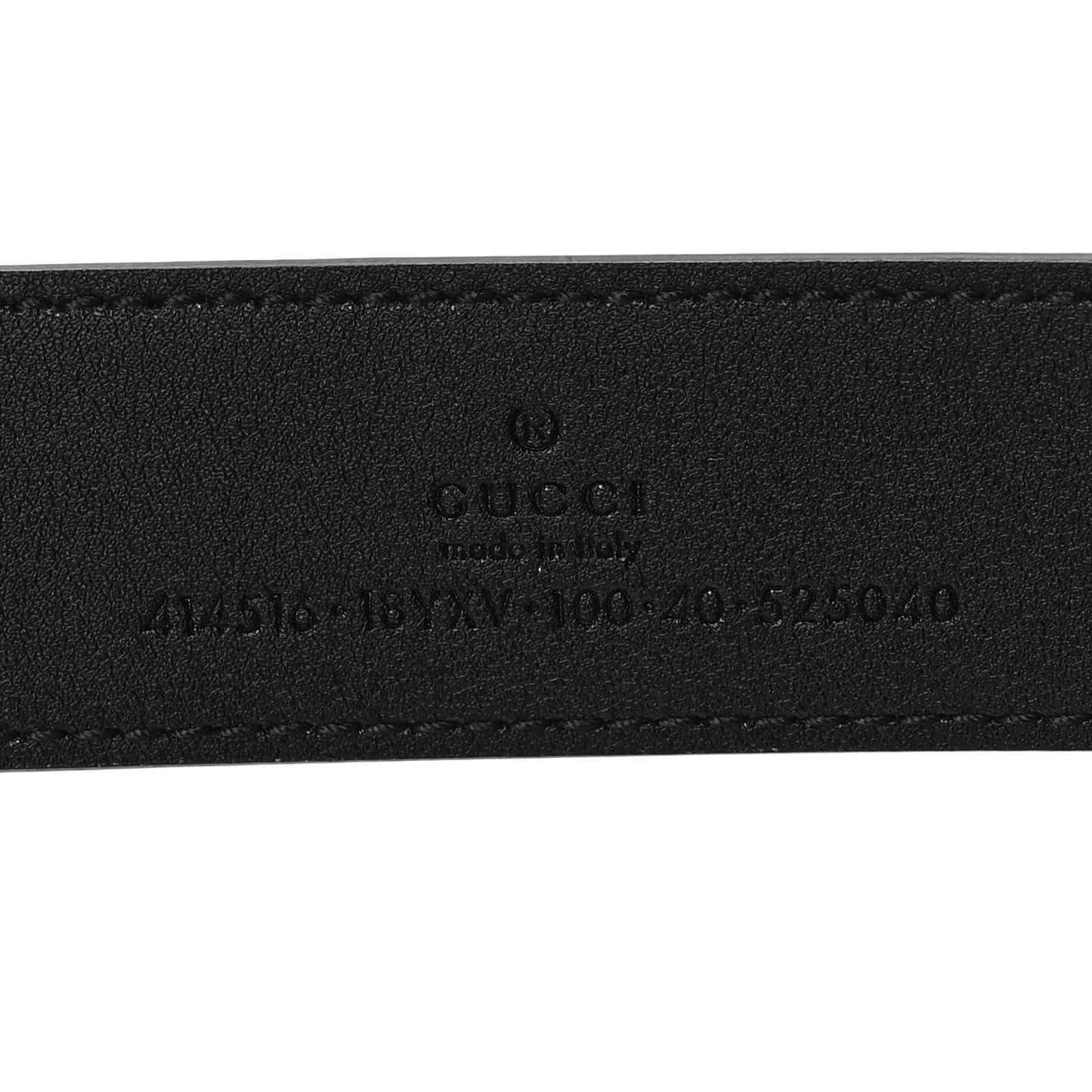 Azalea Calfskin Enamel Monochrome Double G 30mm Belt 100 40 Black