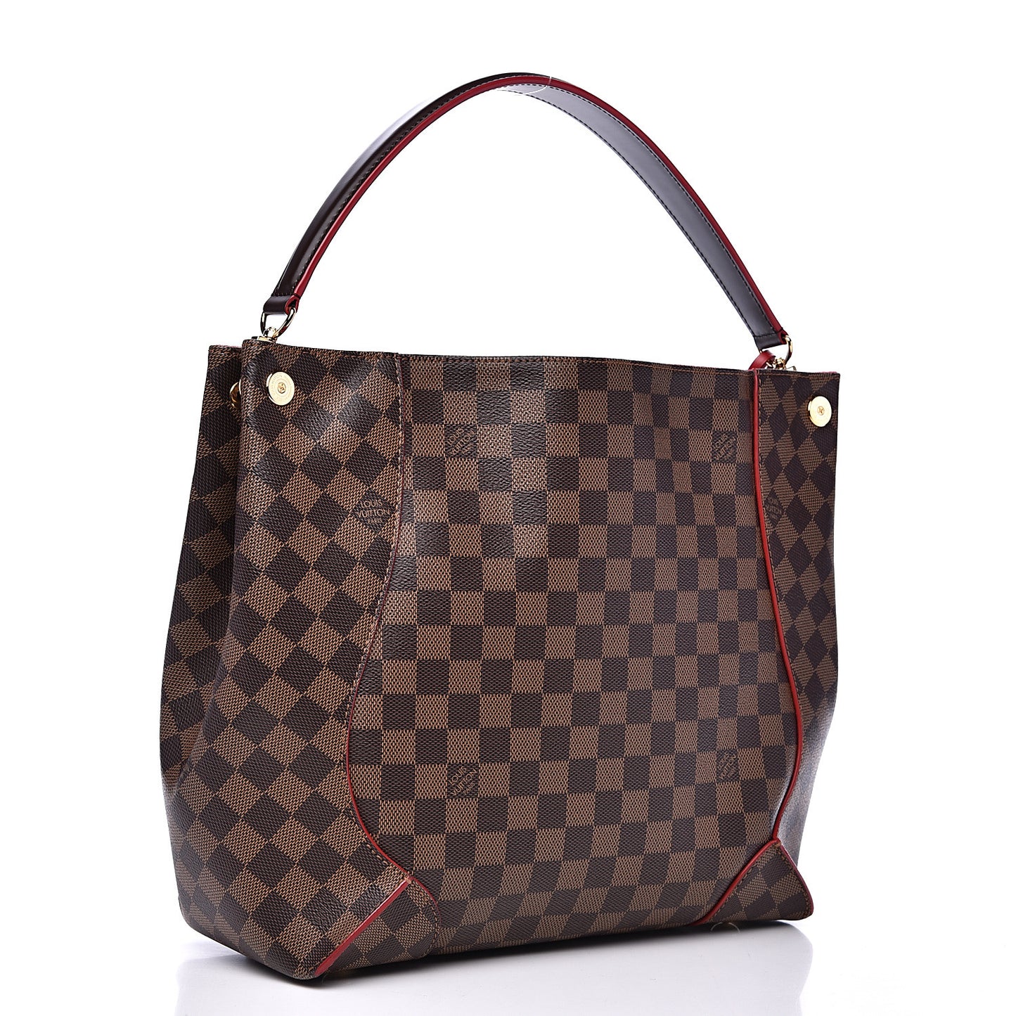Damier Ebene Caissa Hobo Cherry