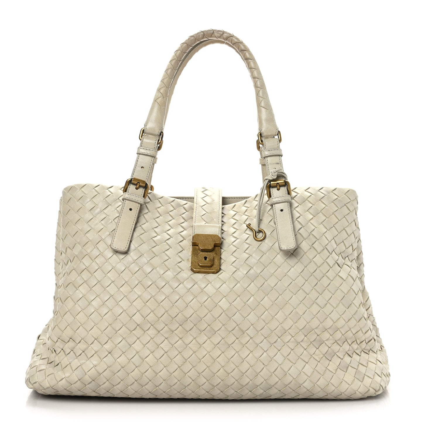 Nappa Intrecciato Medium Roma Tote Marmo