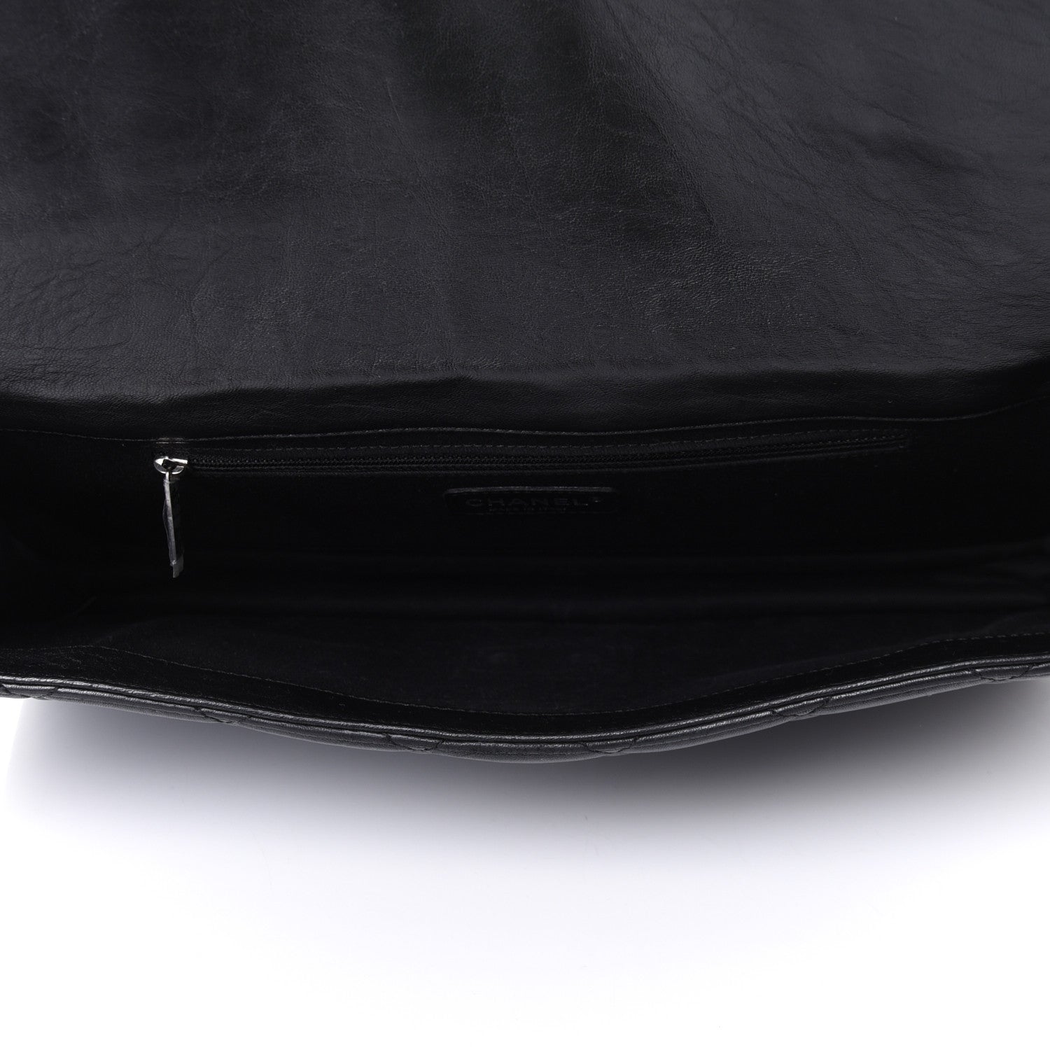 Chanel Washed Lambskin Maxi Take Away Flap Bag Black 5 of 16