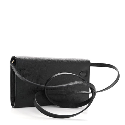Hermes Epsom Kelly Wallet To Go Black 3 of 11