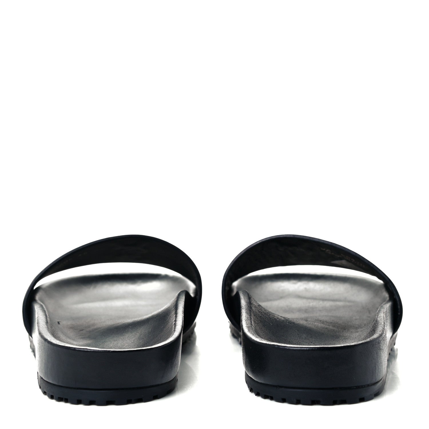 Saint Laurent Calfskin Monogram Jimmy Joan Slide Sandals 38 Black 5 of 9
