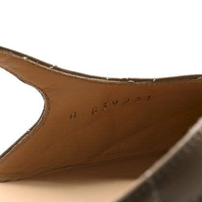 Chanel Lambskin Patent Cap Toe CC Slingback Flats 42 Beige Black 9 of 9