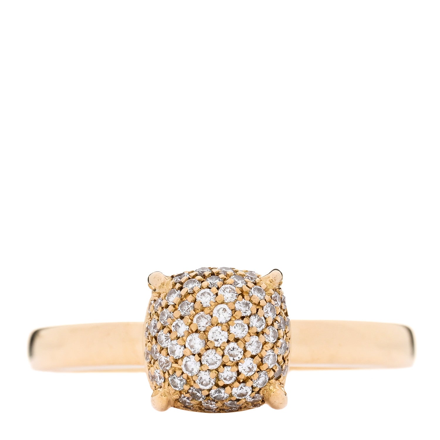 Tiffany 18K Yellow Gold Diamond 7mm Paloma Picasso Sugar Stacks Ring 52 6 1 of 6