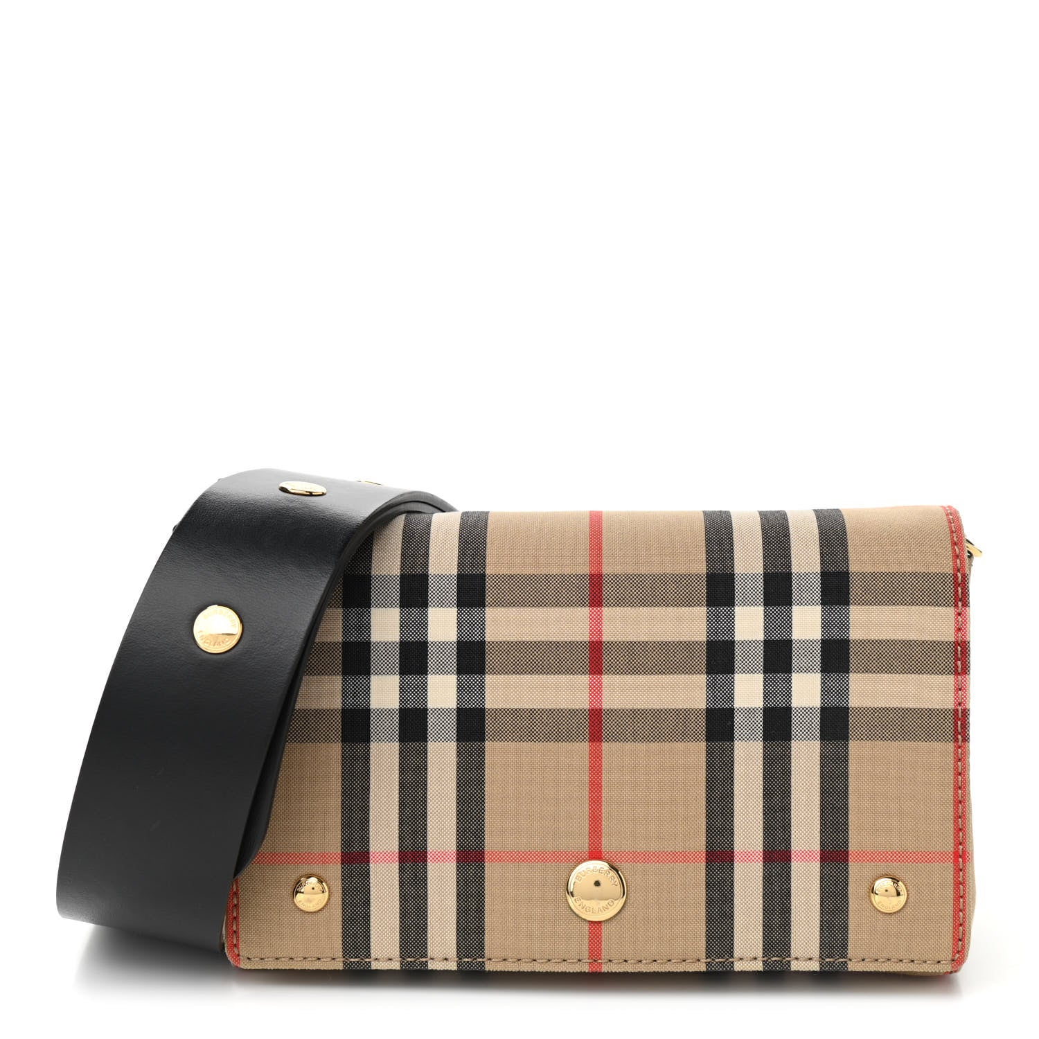 Burberry Vintage Check Hackberry Crossbody Bag Archive Beige Black 1 of 9