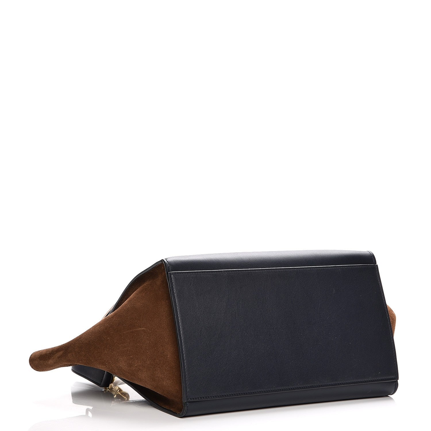 Celine Cobra Calfskin Suede Small Tri-Color Trapeze Natural 5 of 7