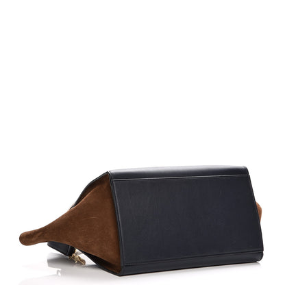 Celine Cobra Calfskin Suede Small Tri-Color Trapeze Natural 5 of 7