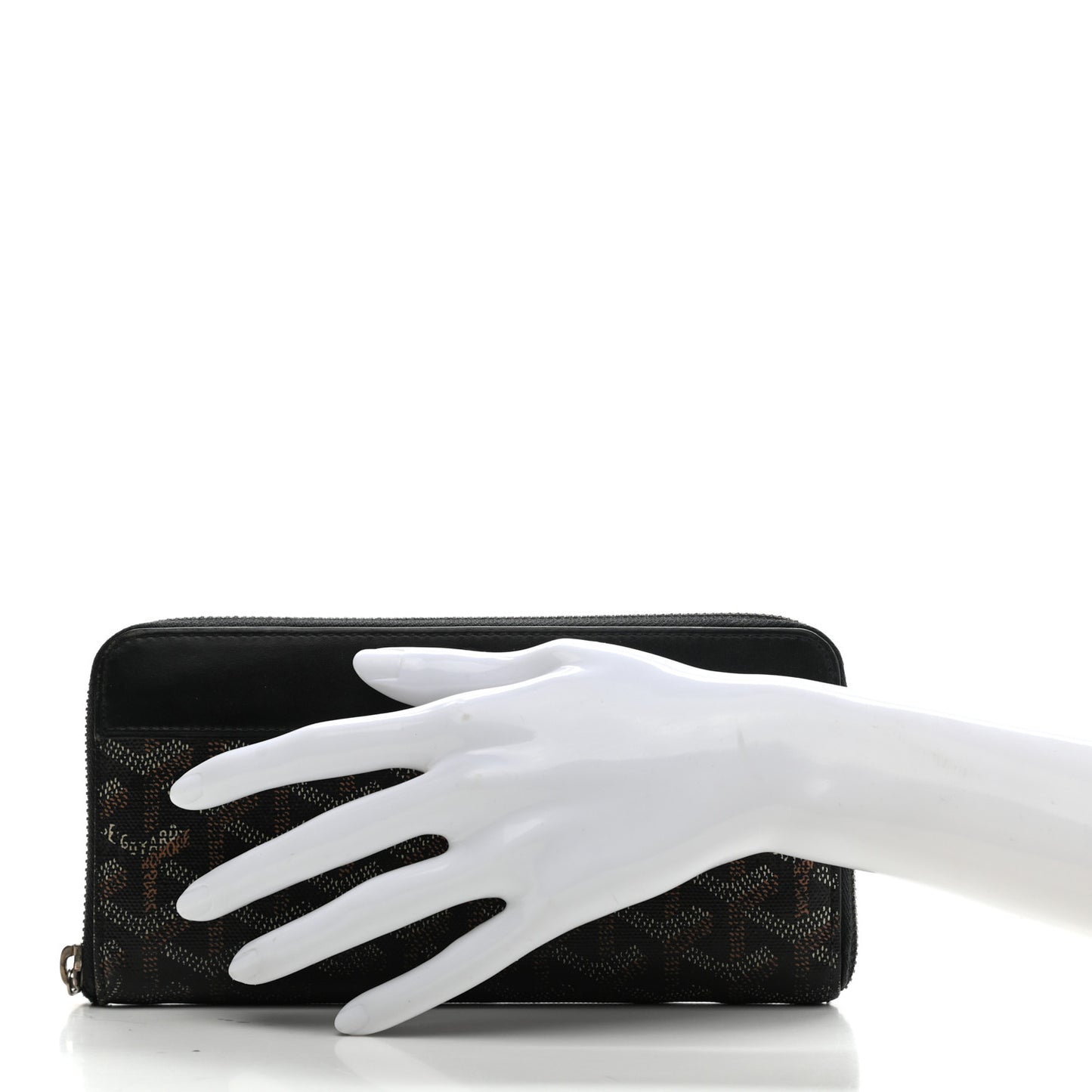 Goyardine Matignon Zip Around GM Wallet Black