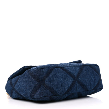 Chanel Denim Quilted Medium Chanel 19 Flap Blue 4 of 10