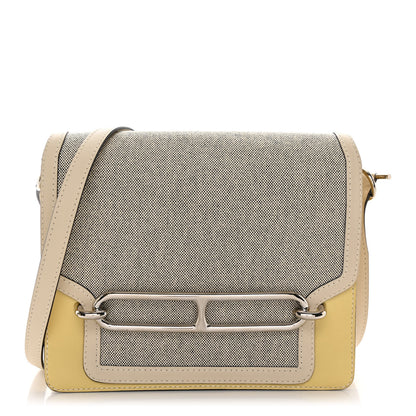 Hermes Toile Swift Sac Roulis 23 Jaune Poussin 1 of 11