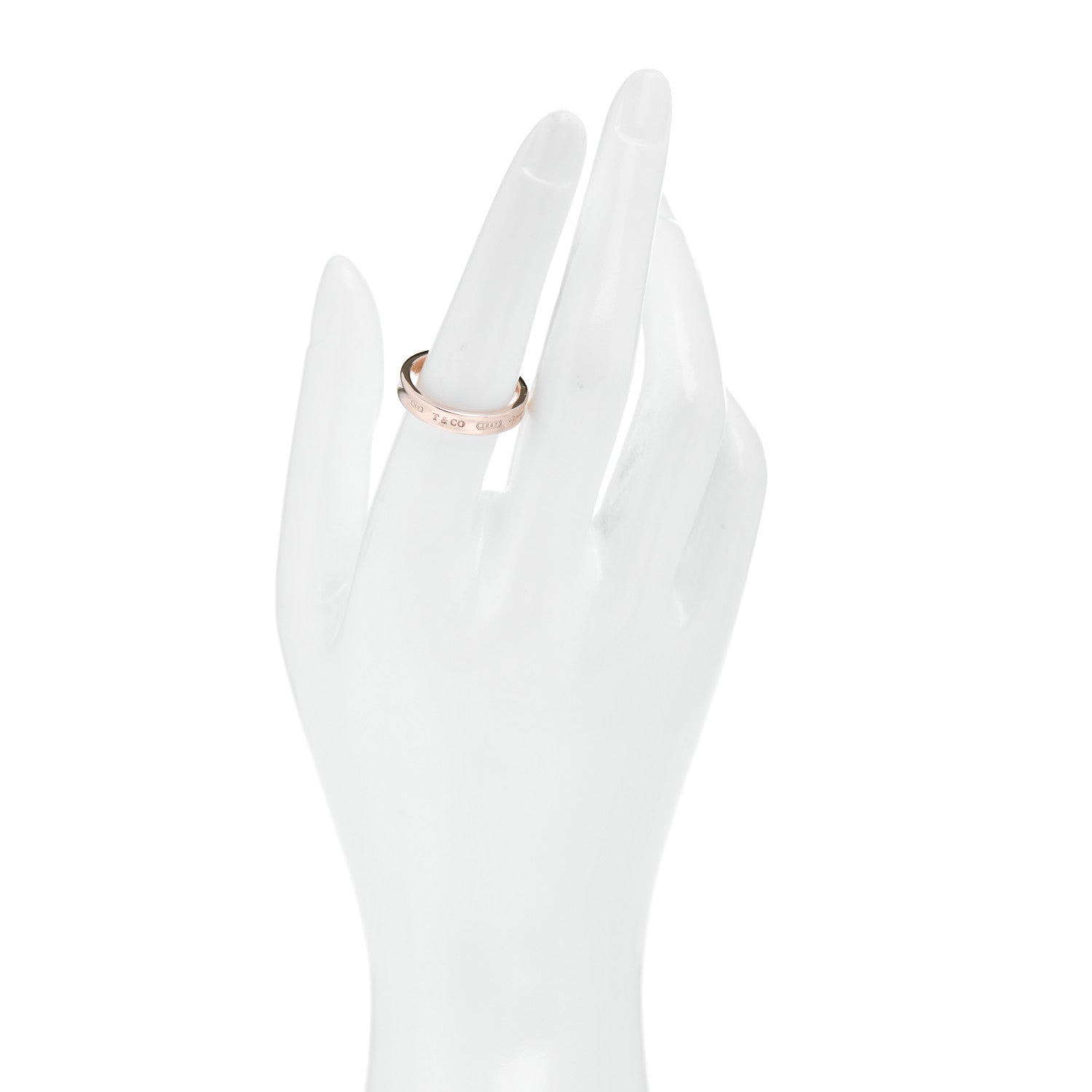 Tiffany Rubedo Narrow 1837 Band Ring 56 7.5 2 of 4
