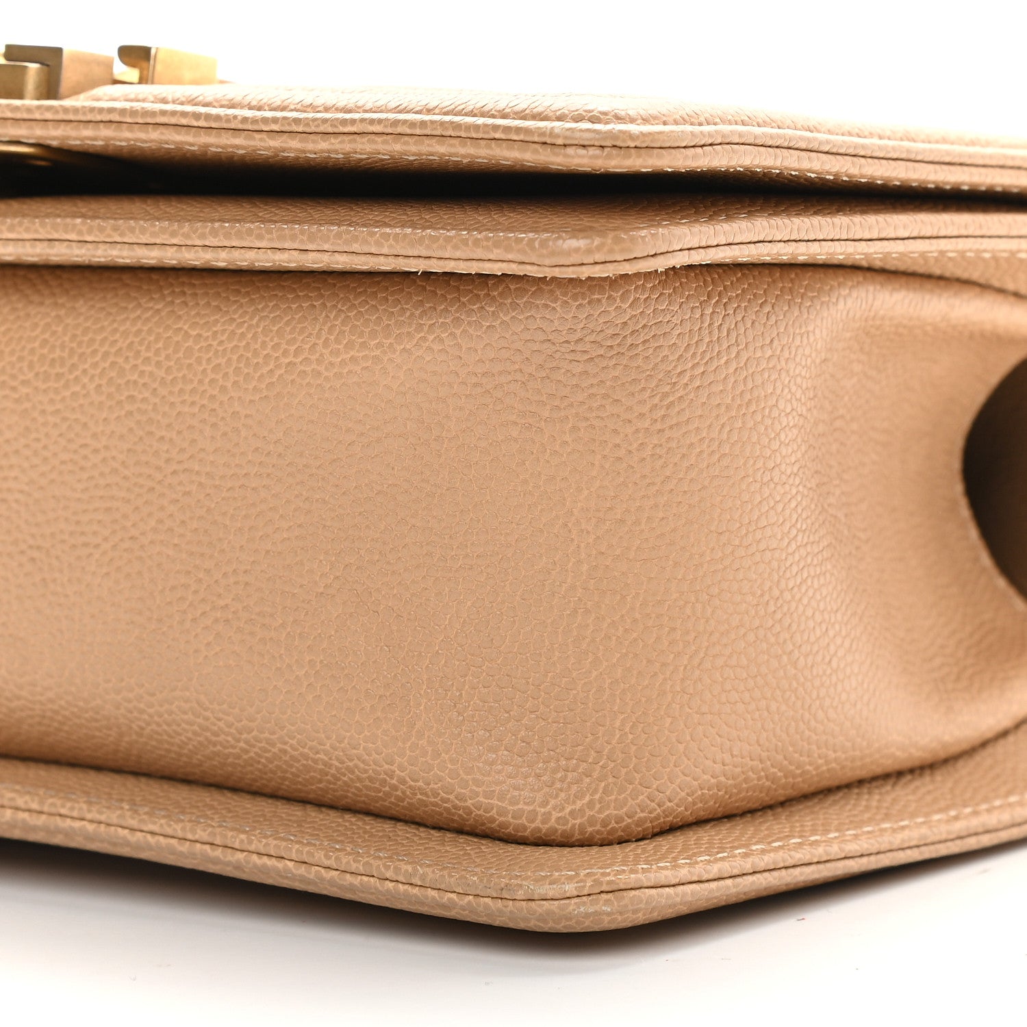 Chanel Caviar Quilted Small Boy Flap Brown 9 of 10