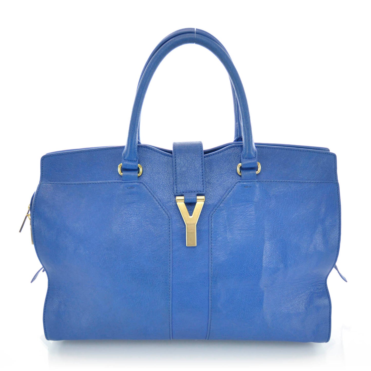 Leather Large Cabas Chyc Blue