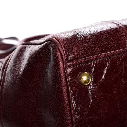 Miu Miu Vitello Shine Double Zip Tote Amaranth 15 of 18