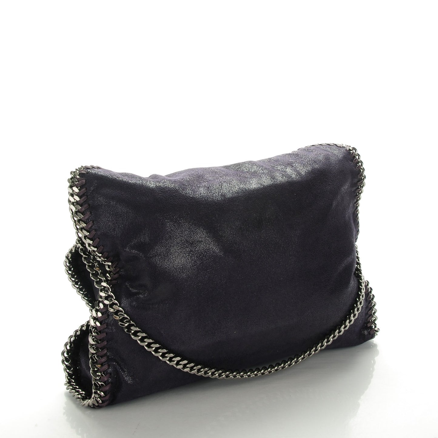 Shaggy Deer Falabella Fold Over Tote Purple