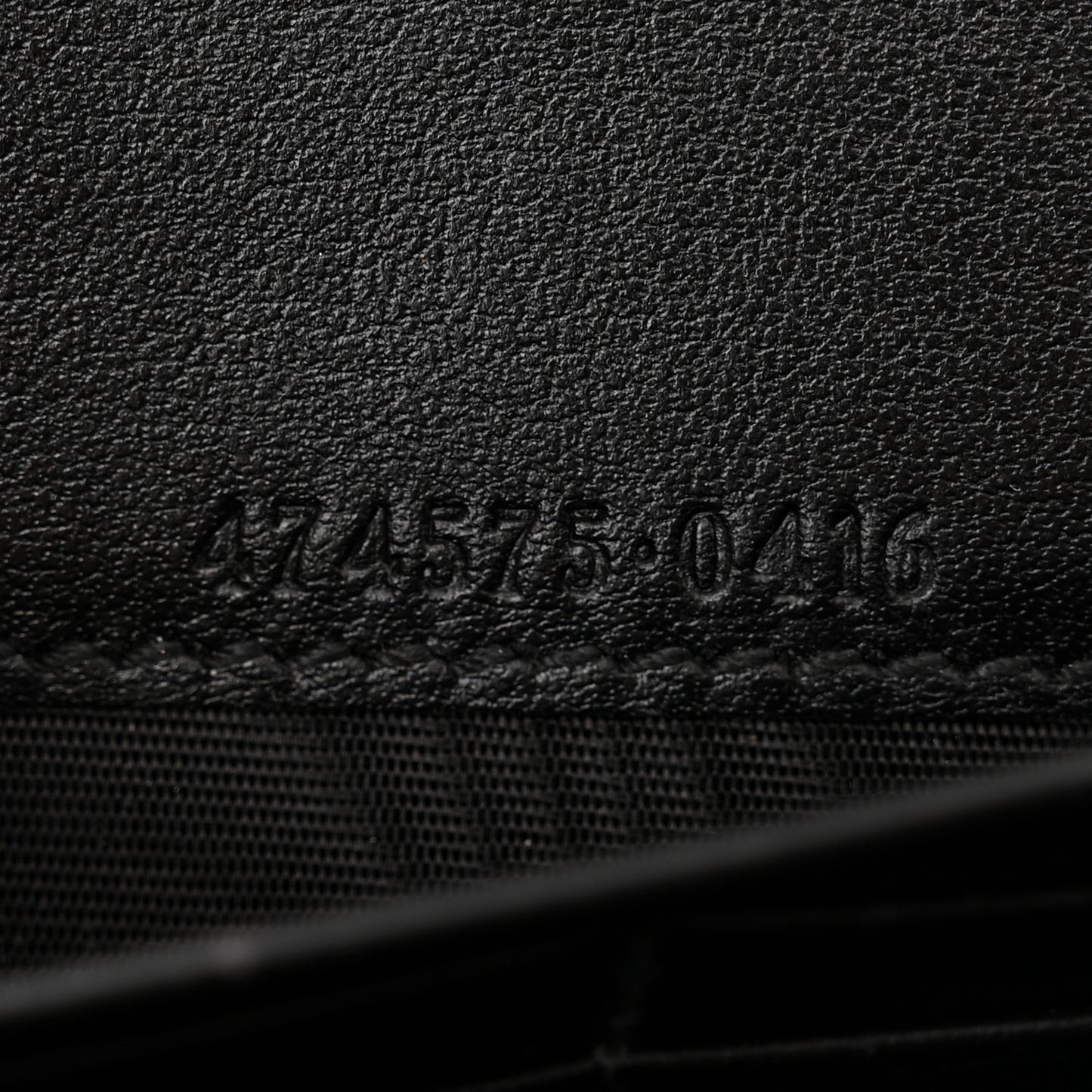 Calfskin Matelasse GG Marmont Chain Wallet Black