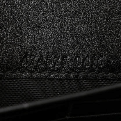 Gucci Calfskin Matelasse GG Marmont Chain Wallet Black 7 of 11