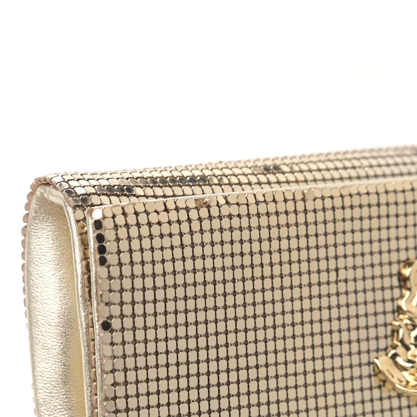 Chainmail Palazzo Evening Bag Gold