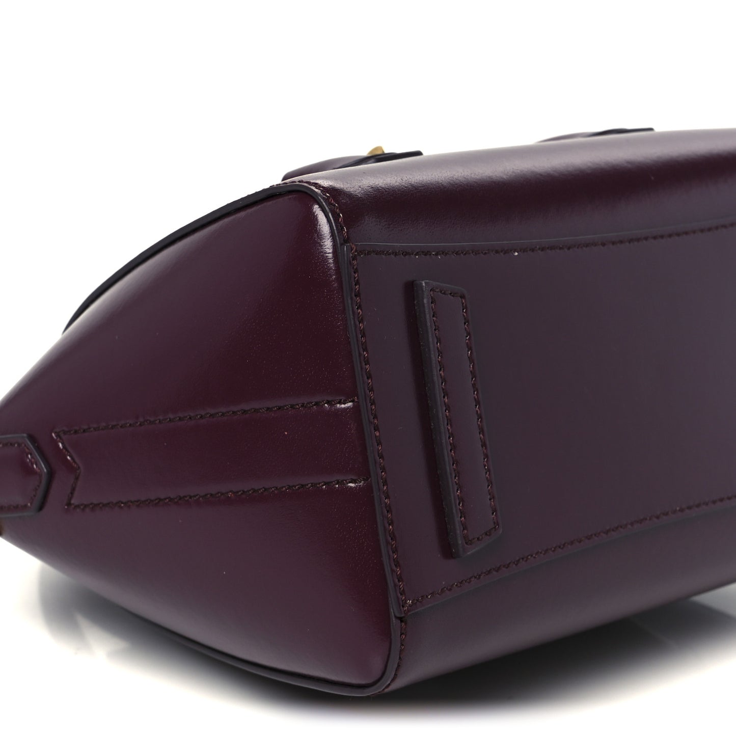 Box Calfskin Mini Lock Antigona Oxblood Red