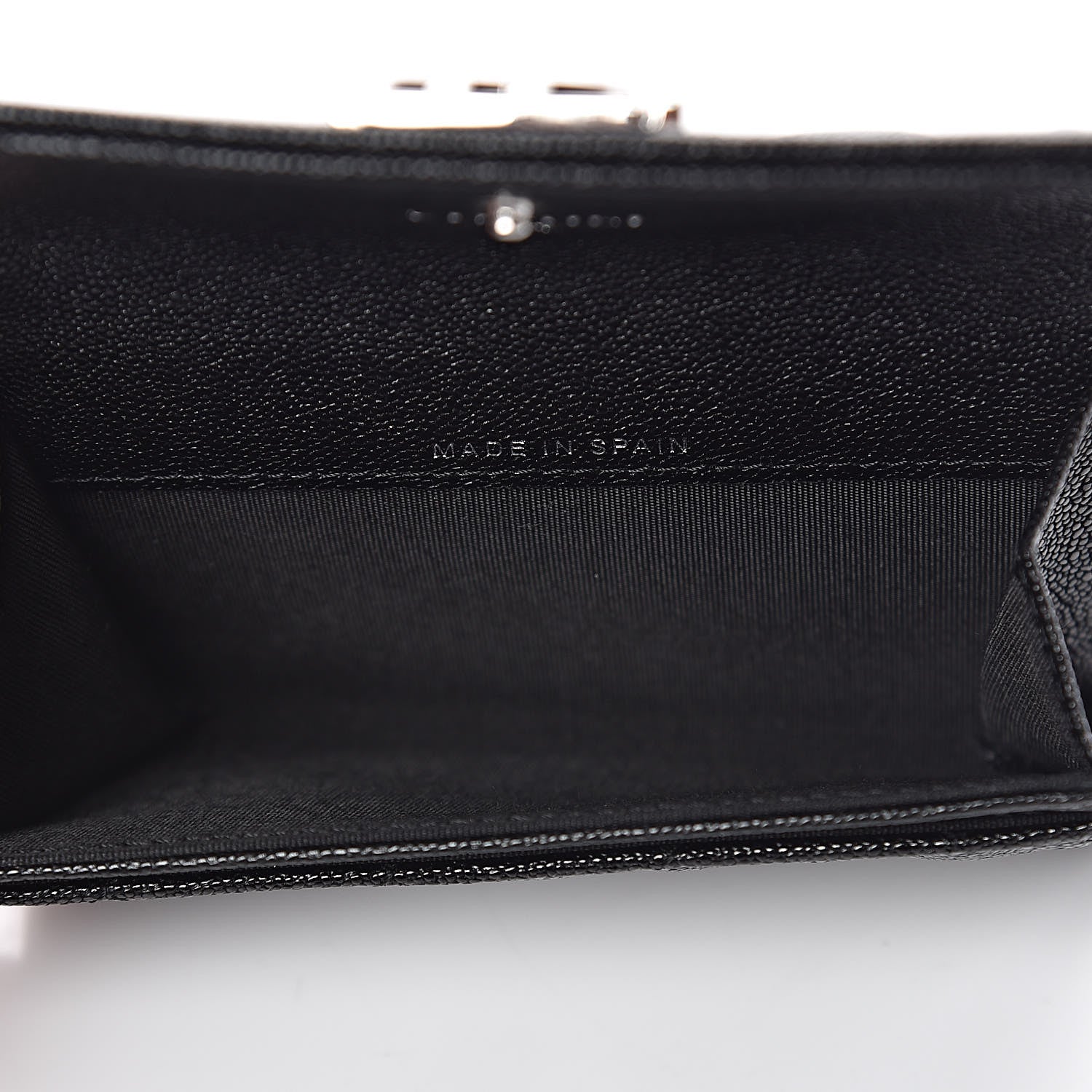 Chanel Caviar Quilted Boy Flap Card Holder Black 5 of 12