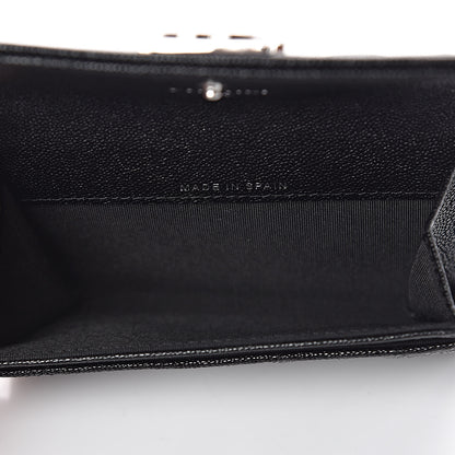 Chanel Caviar Quilted Boy Flap Card Holder Black 5 of 12