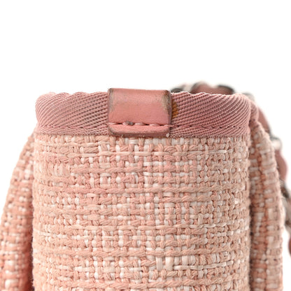 Chanel Straw Lurex Small Deauville Tote Pink 10 of 11