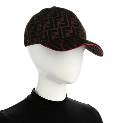 Fendi Canvas FF Reloaded Baseball Hat Tobacco Red 2 of 8