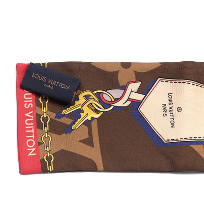 Louis Vuitton Silk Monogram Tribute To Bandeau Marron 3 of 3