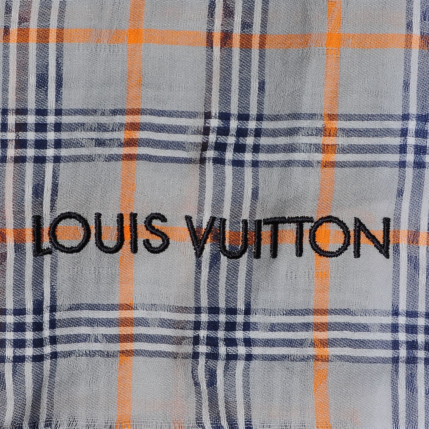 Wool Plaid Masai Tartan Rug Shawl Gris