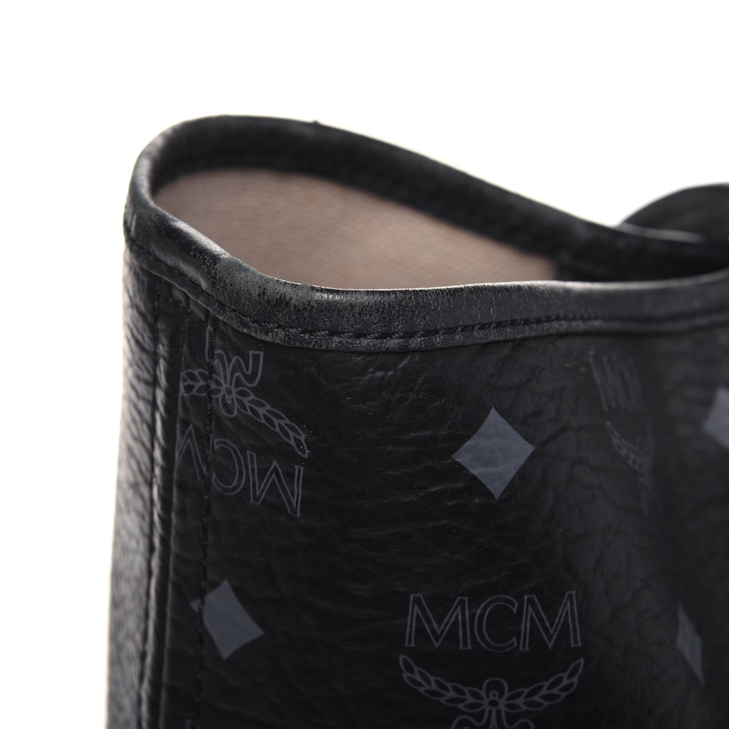 MCM Visetos Shopping Tote Black 21 of 29