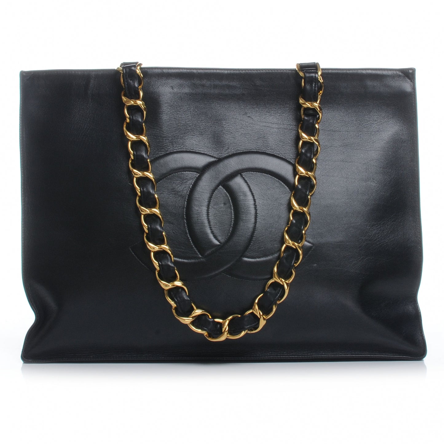 Lambskin Jumbo Shoulder Bag Black