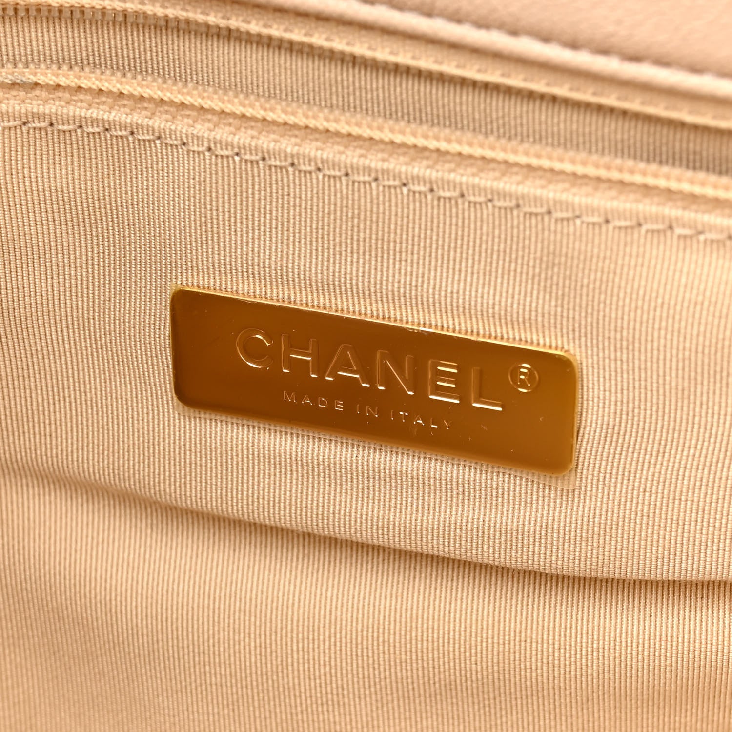Chanel Lambskin Quilted Large Chanel 19 Flap Beige 6 of 17