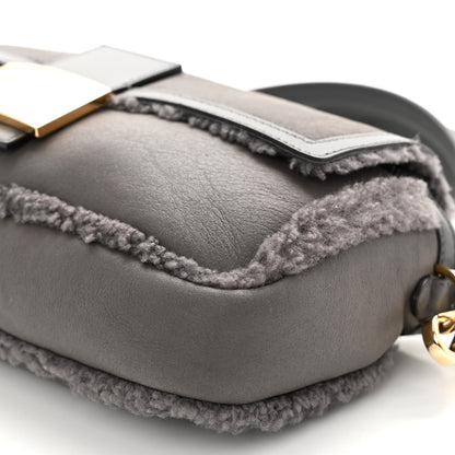 Fendi Lambskin Shearling Baguette Anthracite 9 of 9