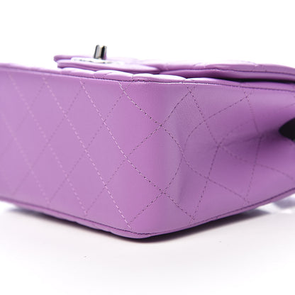 Chanel Lambskin Quilted Mini Square Flap Purple 11 of 13