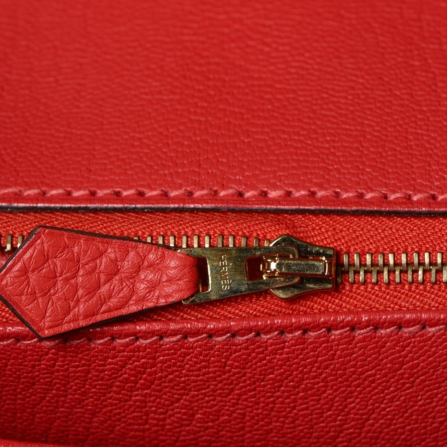Togo Birkin 35 Rouge Pivoine