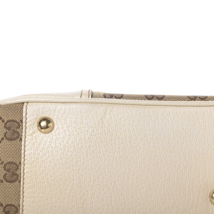 Gucci Monogram Small Princy Satchel Off White 14 of 15