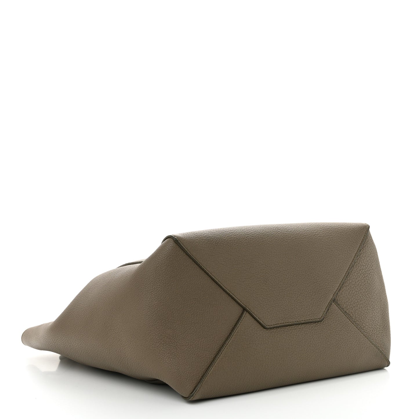 Soft Grained Calfskin Small Belt Cabas Phantom Taupe