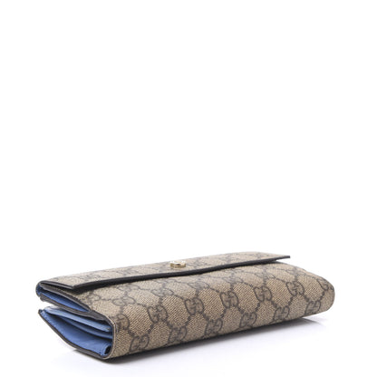 Gucci GG Supreme Monogram Interlocking Continental Flap Wallet 3 of 10