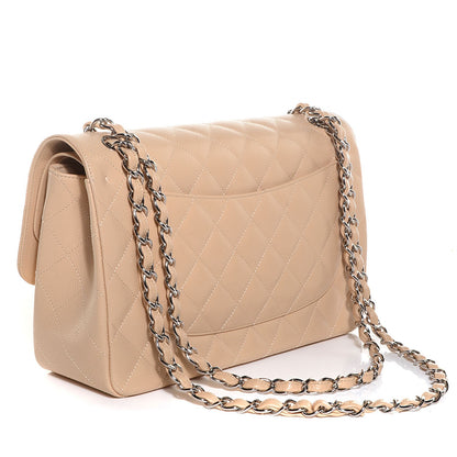 Chanel Caviar Jumbo Double Flap Light Beige 3 of 9