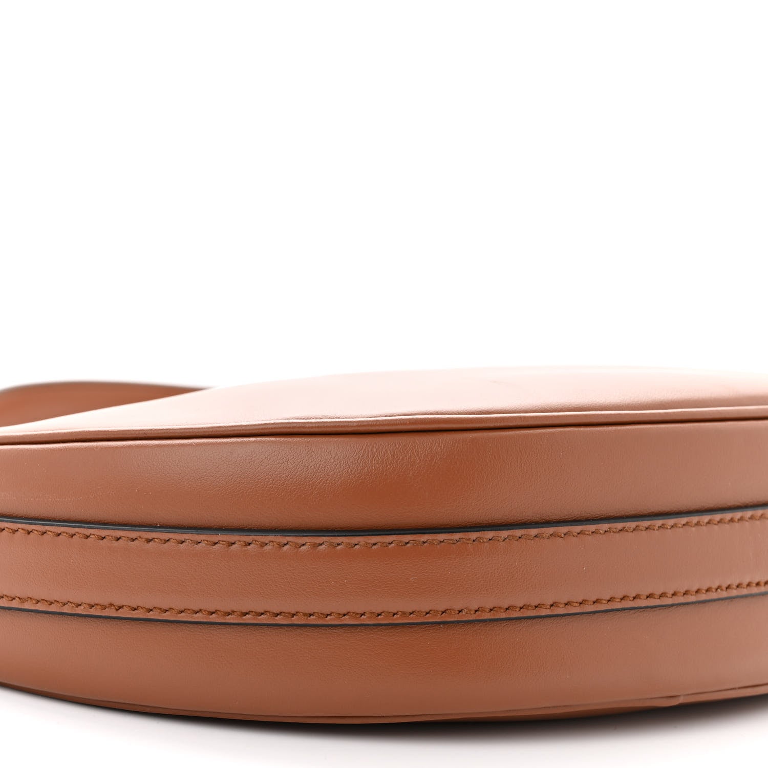 Prada Soft Calfskin Arque Shoulder Bag Cognac 8 of 9