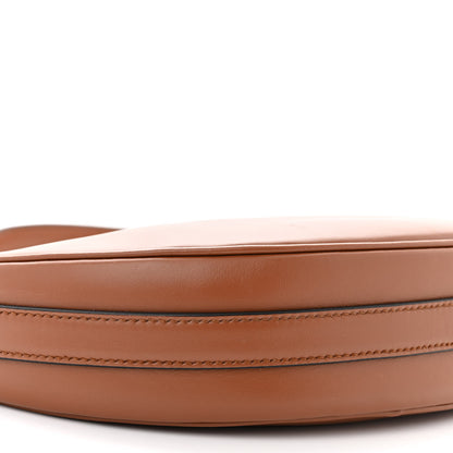 Prada Soft Calfskin Arque Shoulder Bag Cognac 8 of 9