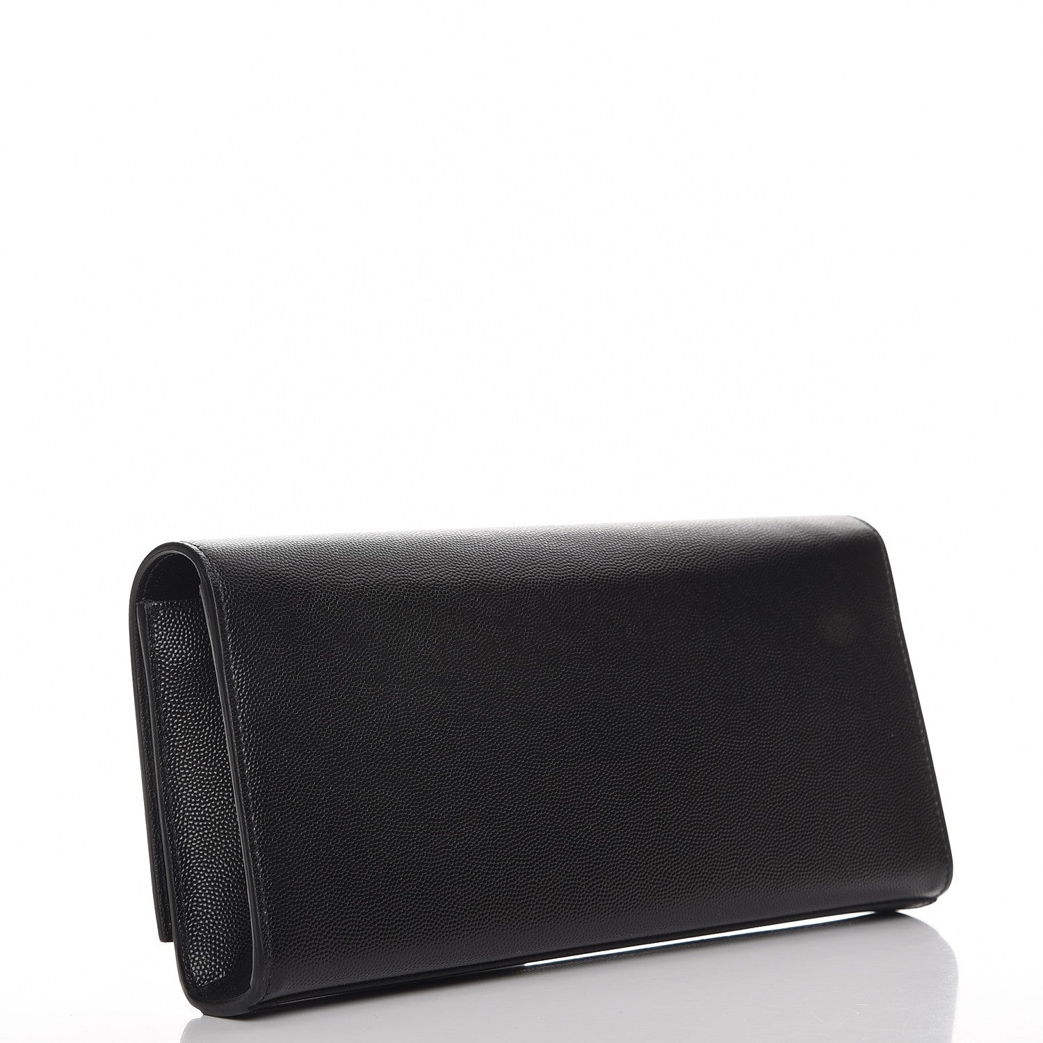Saint Laurent Grain De Poudre Monogram Cassandre Clutch Black 3 of 7