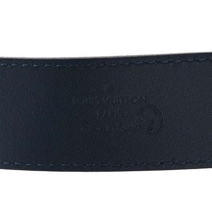 Louis Vuitton Taurillon 35mm Pont Neuf Belt 95 38 Blue 3 of 7
