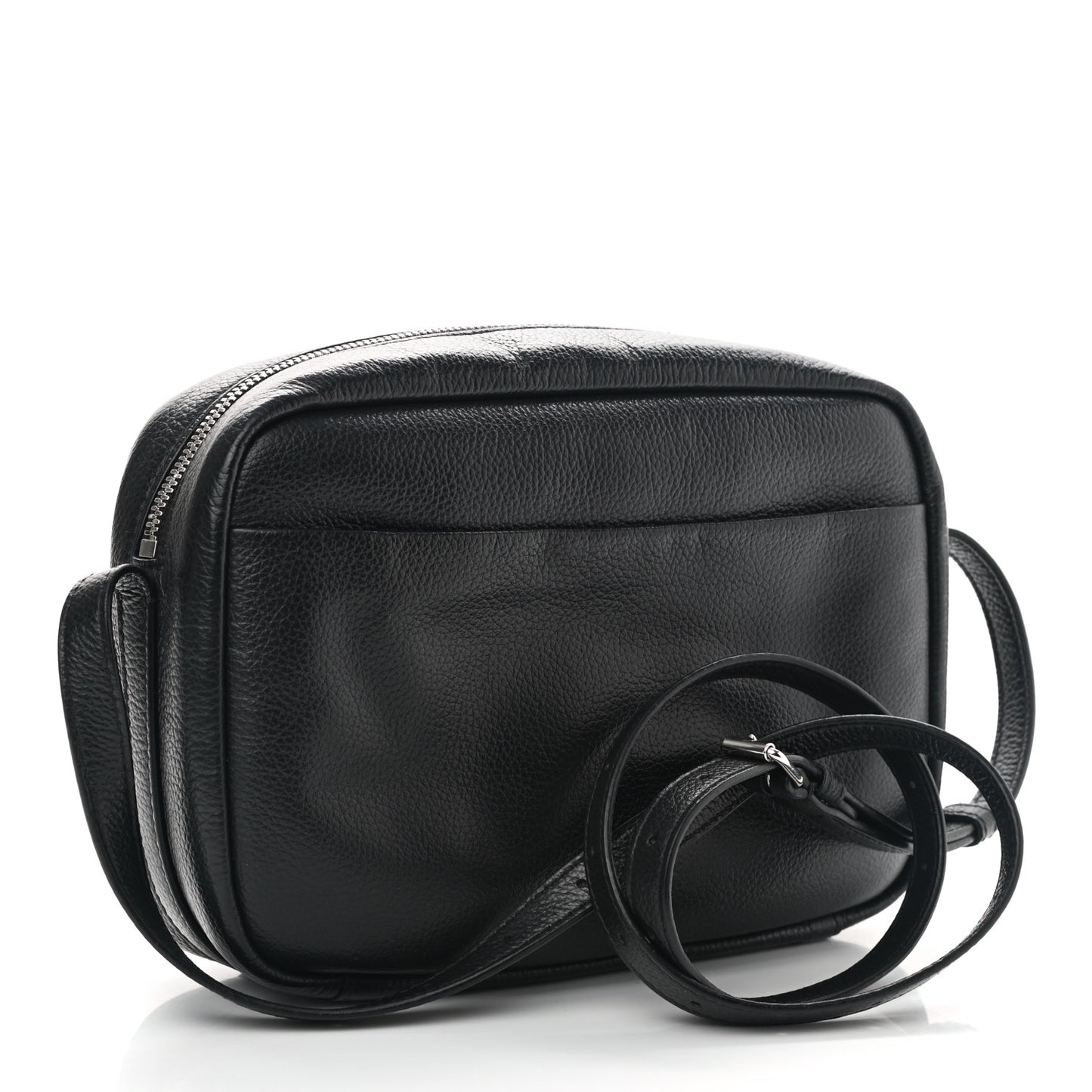 Calfskin Logo M Everyday Camera Bag Black