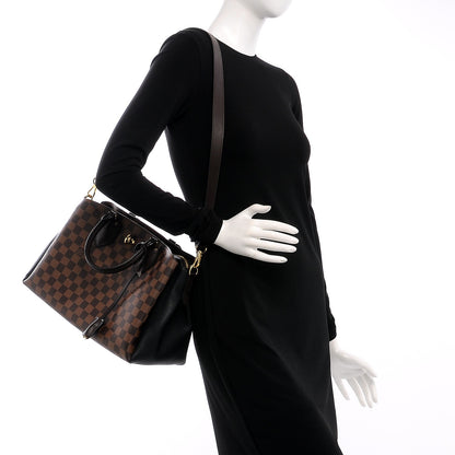Louis Vuitton Cuir Taurillon Damier Ebene Normandy Black 2 of 8