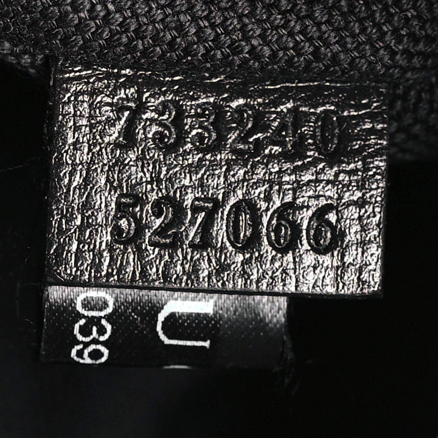 GG Supreme Monogram Textured Calfskin Retro Interlocking G Belt Bag Black