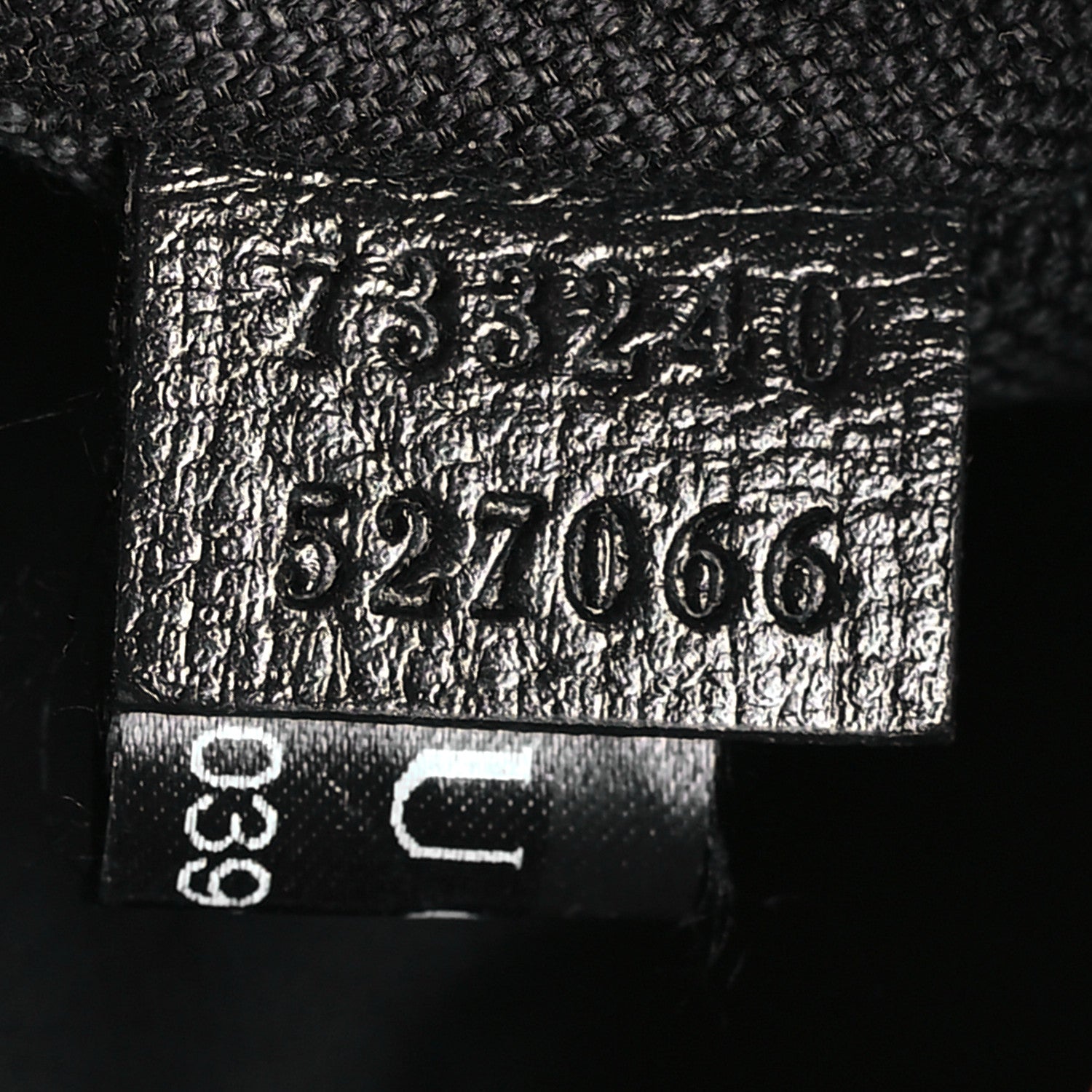 Gucci GG Supreme Monogram Textured Calfskin Retro Interlocking G Belt Bag Black 7 of 11